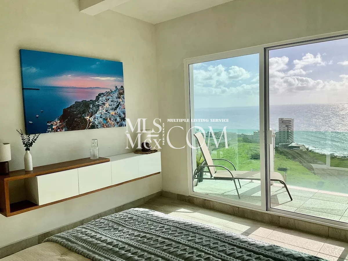 Ocean View Furnished Apartment for Rent in Rosarito | 3BR | Villas San Ángel | Near U.S. Border