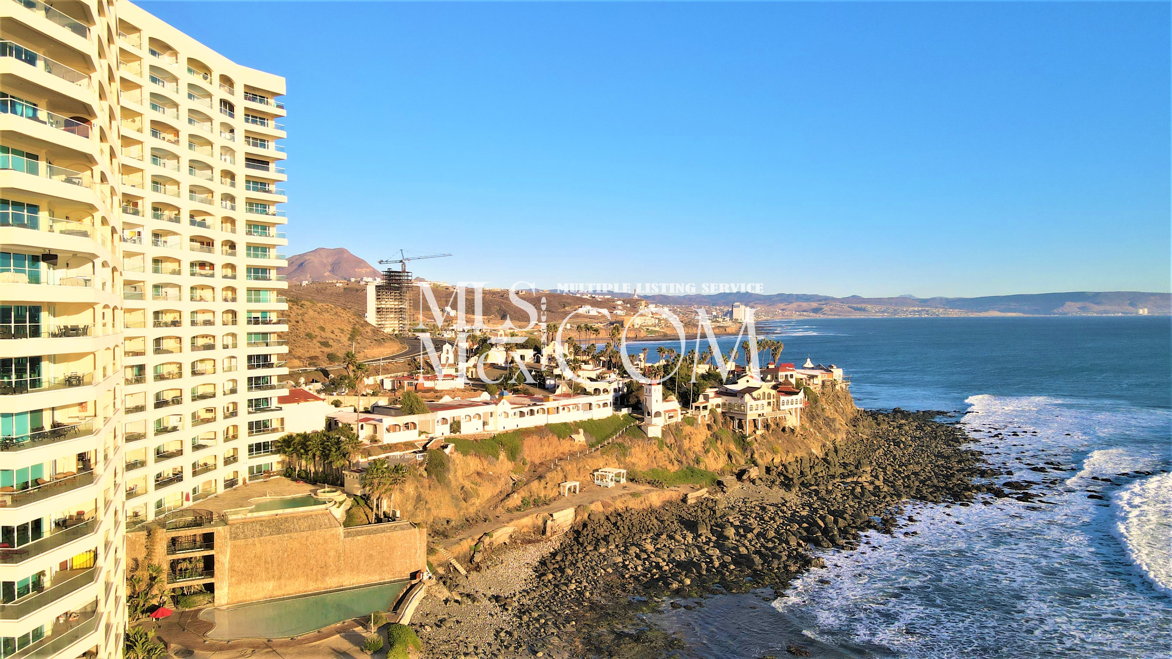 🌊 Ocean View Condo 106 for Rent at Las Olas Grand Rosarito – Furnished 2BR Beachfront Rental Near K38