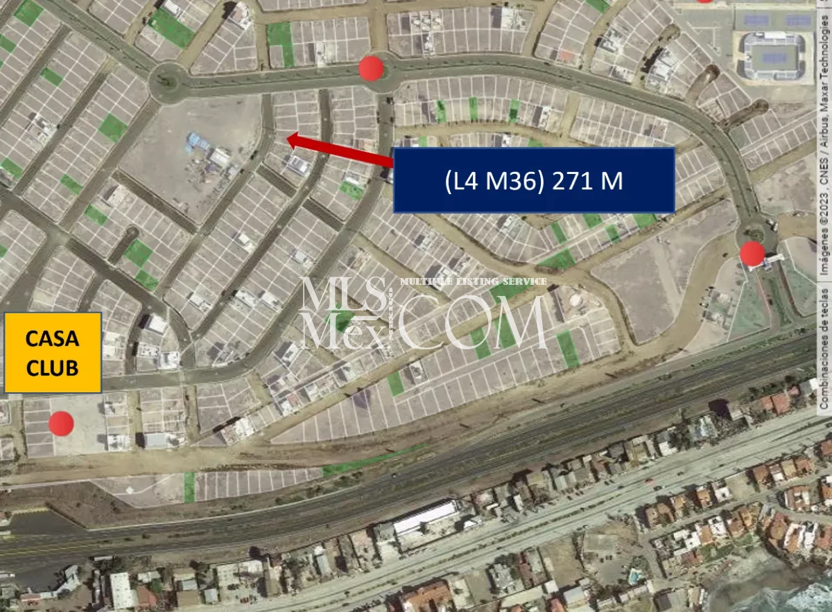 Punta Azul Residential Lot for Sale in Rosarito | 271.8 m² | $115,000 USD