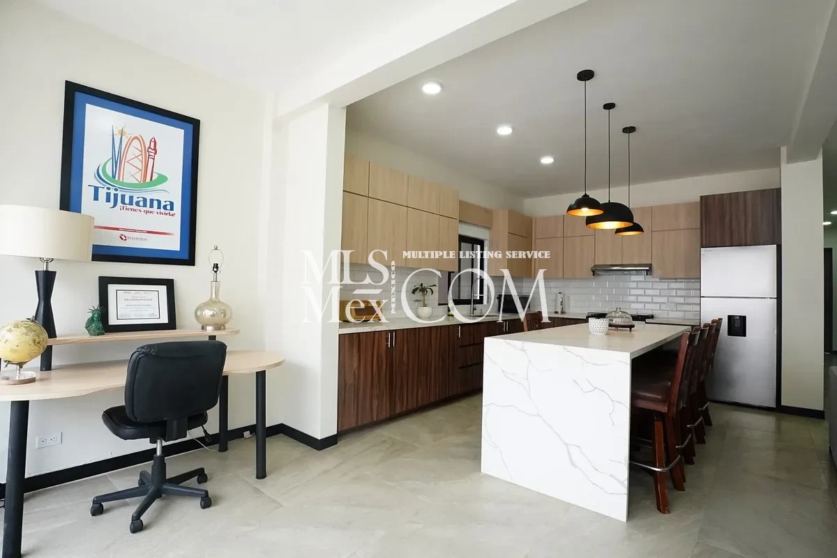 New Beachside Apartment for Rent in Rosarito | 2BR + Office | Fully Furnished | Walk to the Beach | Near US Border