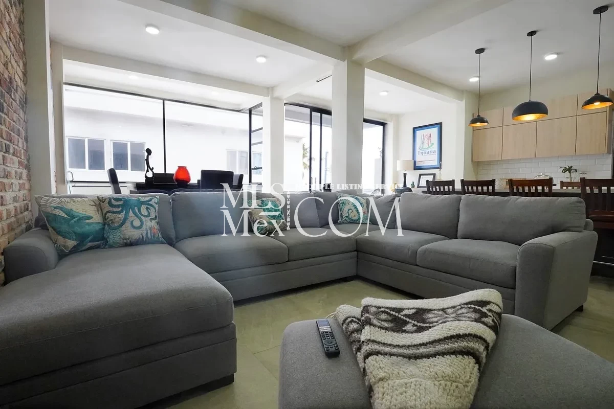 New Beachside Apartment for Rent in Rosarito | 2BR + Office | Fully Furnished | Walk to the Beach | Near US Border