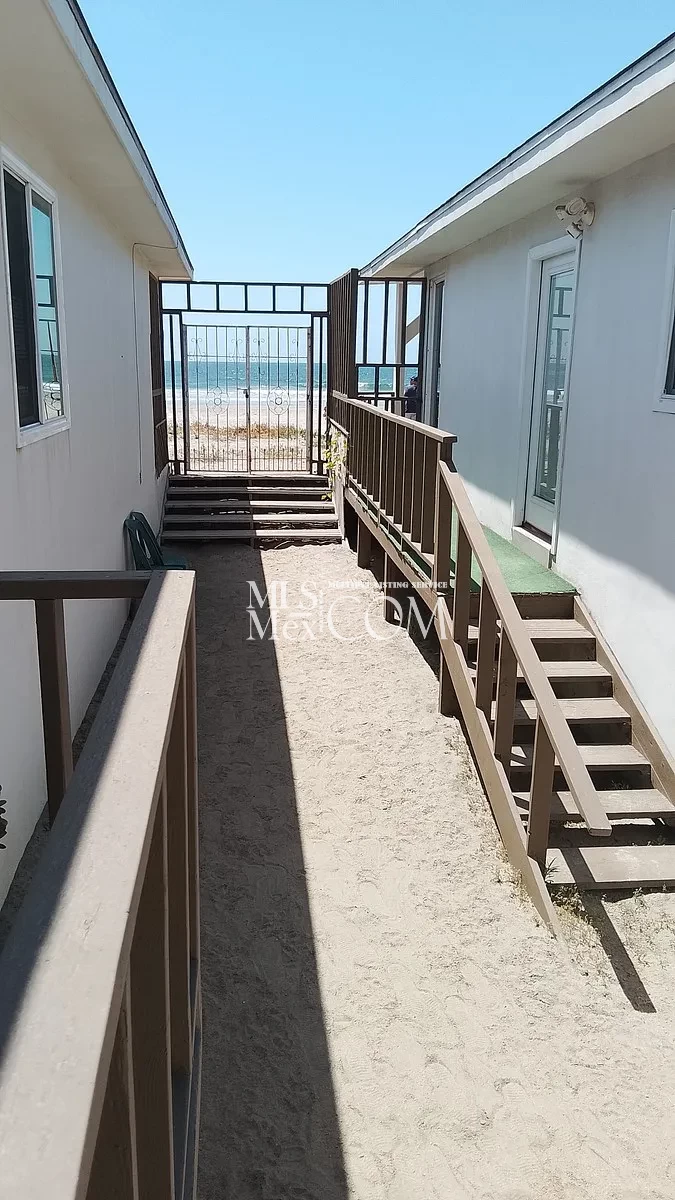🌊 Oceanfront Furnished Villa for Rent in Downtown Rosarito | Private Beach Access | Gated Community | $1,500 USD
