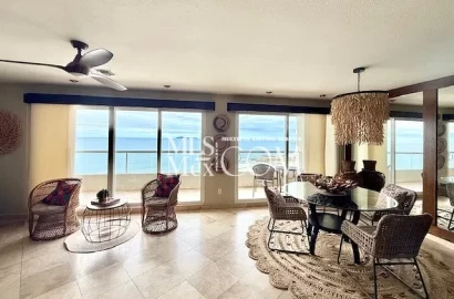 Oceanfront 3 Bedroom Condo for Rent in La Jolla del Mar Rosarito | Fully Furnished Luxury Beachfront Rental