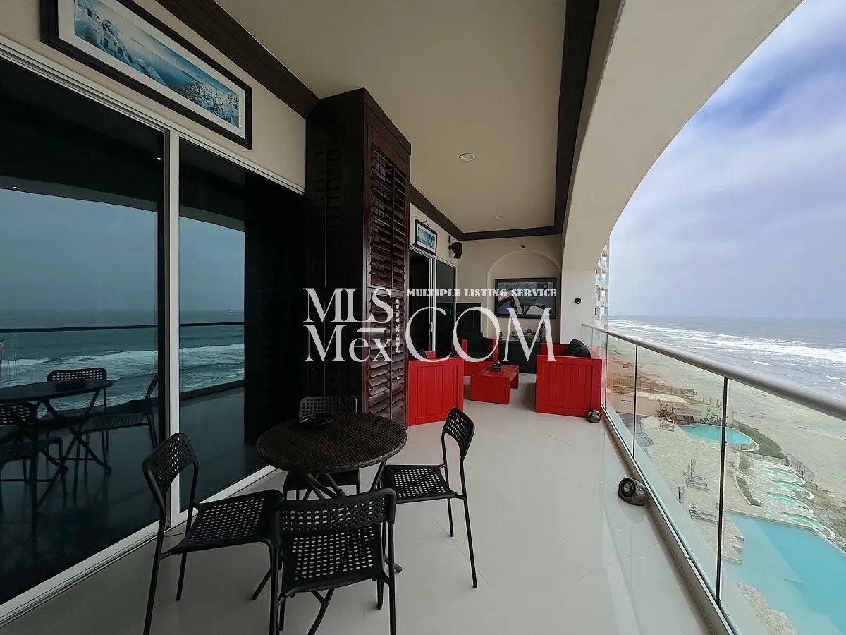 Oceanfront 3 Bedroom Condo for Rent in Rosarito | Las Olas Mar y Sol | Fully Furnished | Beachfront